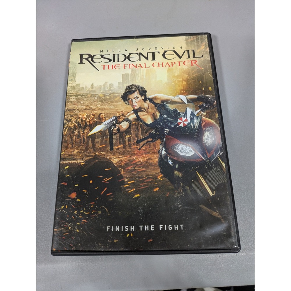Resident Evil The Final Chapter DVD Milla Jovovich Horror Action Movie Sony